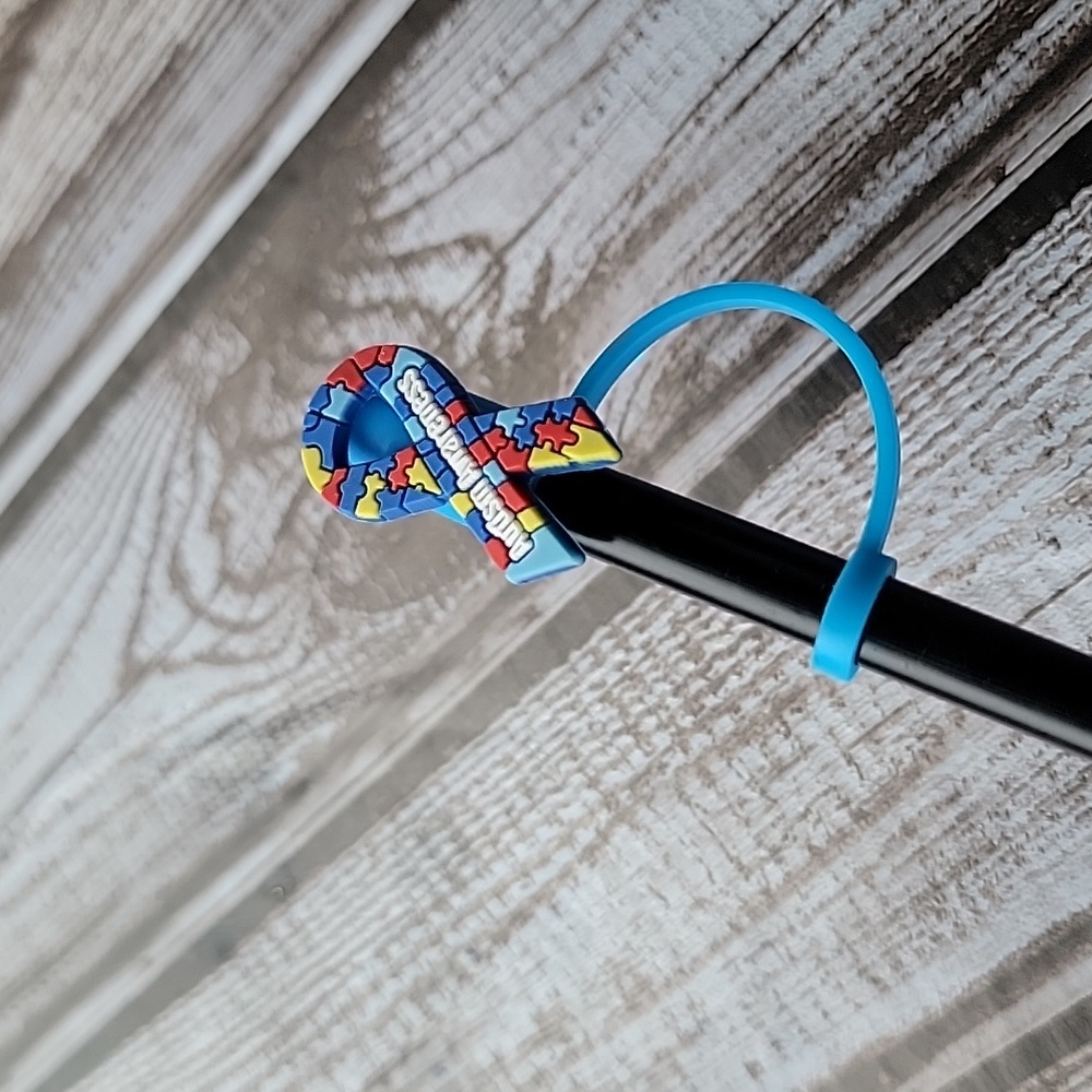 Autism Awarness Straw Topper - Picture 3 of 5